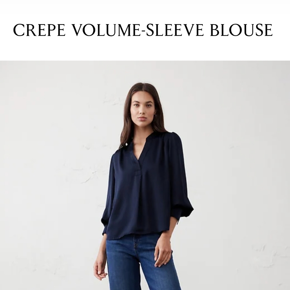 NWOT Banana Republic Factory Crepe Blouse